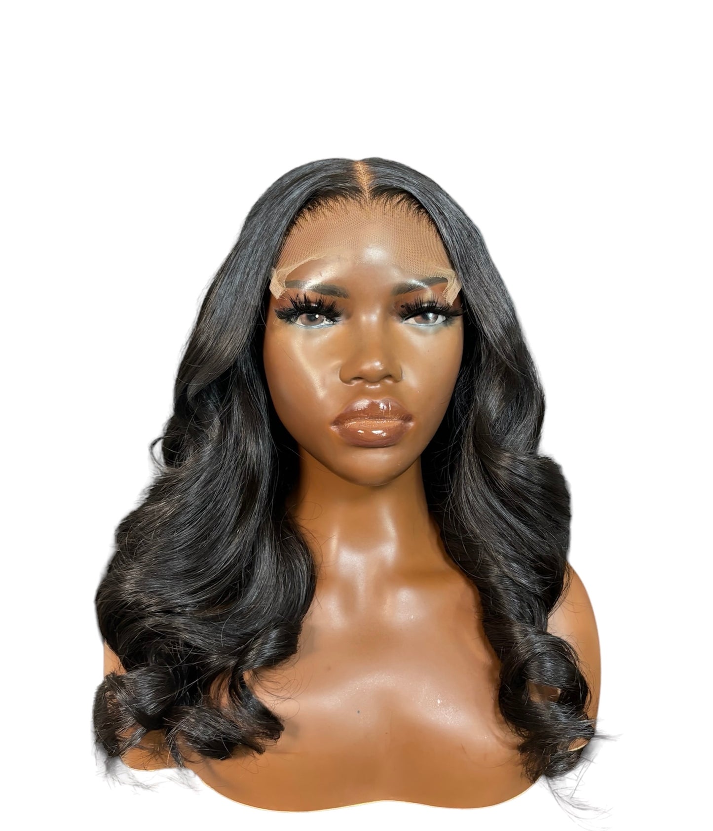 Natural Black "Sanaa" Curled Wig