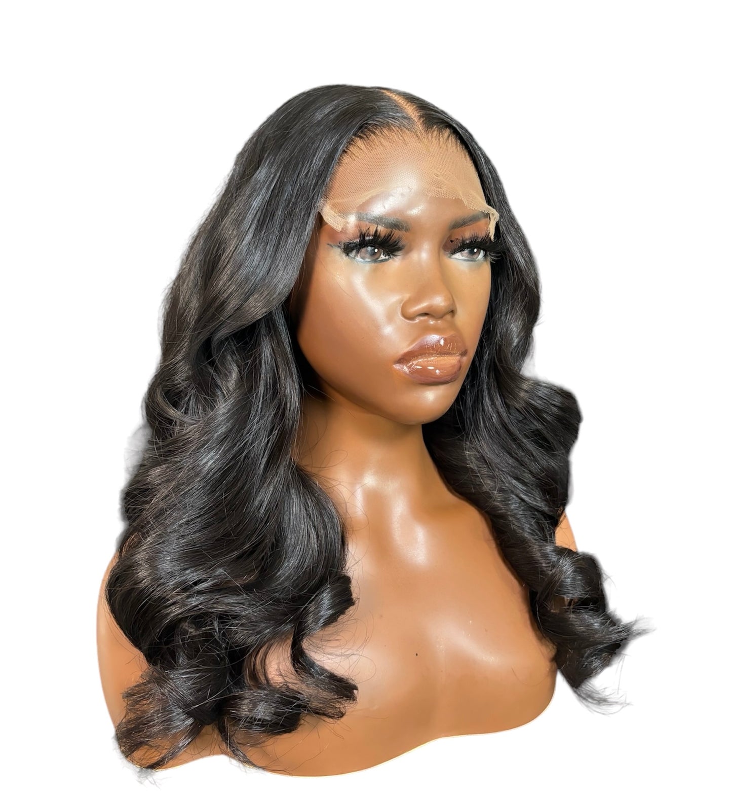 Natural Black "Sanaa" Curled Wig